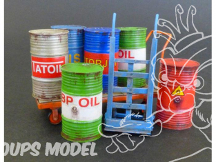 Plus Model Diorama 482 Futs de métal avec diable 1/35