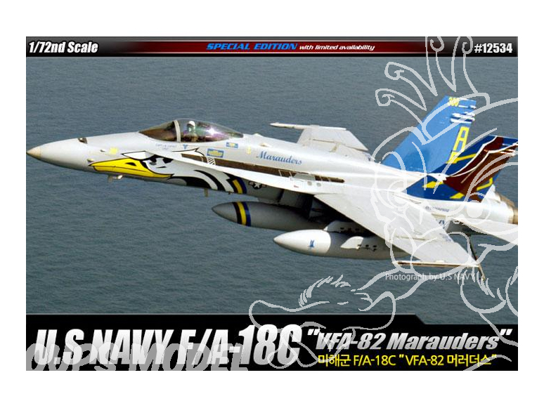 Academy maquette avion 12534 F/A-18C VFA-82 Marauders 1/72