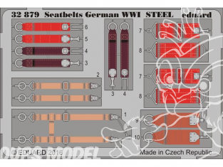 Eduard photodécoupe avion 32879 Harnais métal Allemands WWI 1/32