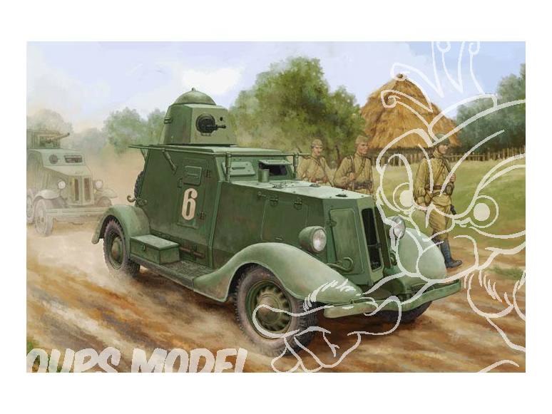 Hobby Boss maquette militaire 83882 Vehicule sovietique blindé BA-20 1937 1/35