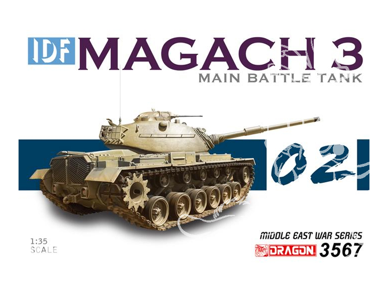 Dragon maquette militaire 3567 IDF Magach 3 50eme Anniversaire Guerre de 6 Jours 1/35