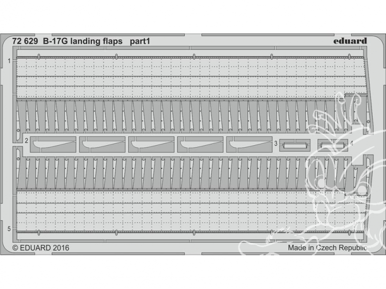 Eduard photodecoupe avion 72629 Volets d'atterrissage B-17G Airfix 1/72
