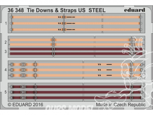 Eduard photodecoupe militaire 36348 Sangles US Métal 1/35