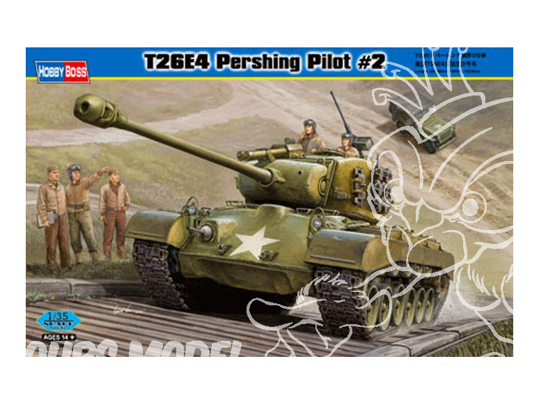 Hobby Boss maquette militaire 82427 T26E4 Pershing Pilot2 1/35