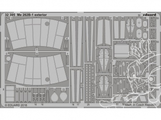 Eduard photodécoupe avion 32395 Exterieur Messeschmitt Me 262B-1 Revell 1/32