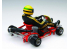 FUJIMI maquette voiture 92232 Karting Ayrton Senna 1981 1/20