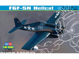 Hobby Boss maquette avion 80341 Grumman F6F-5N Hellcat 1/48