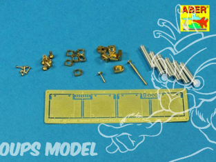 Aber 35L196 Barrels pour Tank Mk.I Femelle Takom 1/35