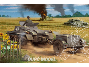 Hobby Boss maquette militaire 80146 Munitionsschlepper auf Panerkampfwagen I ausf A avec remorque a munitions 1/35