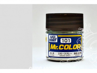 peinture maquette Mr Color C101 Gris fumé brillant 10ml