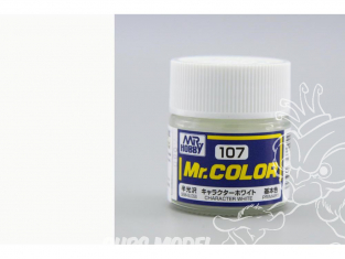 peinture maquette Mr Color C107 Blanc "Character" satiné 10ml