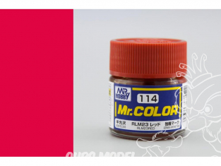 peinture maquette Mr Color C114 Rouge RLM23 satiné 10ml