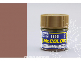 peinture maquette Mr Color C119 Jaune sable RLM79 satiné 10ml